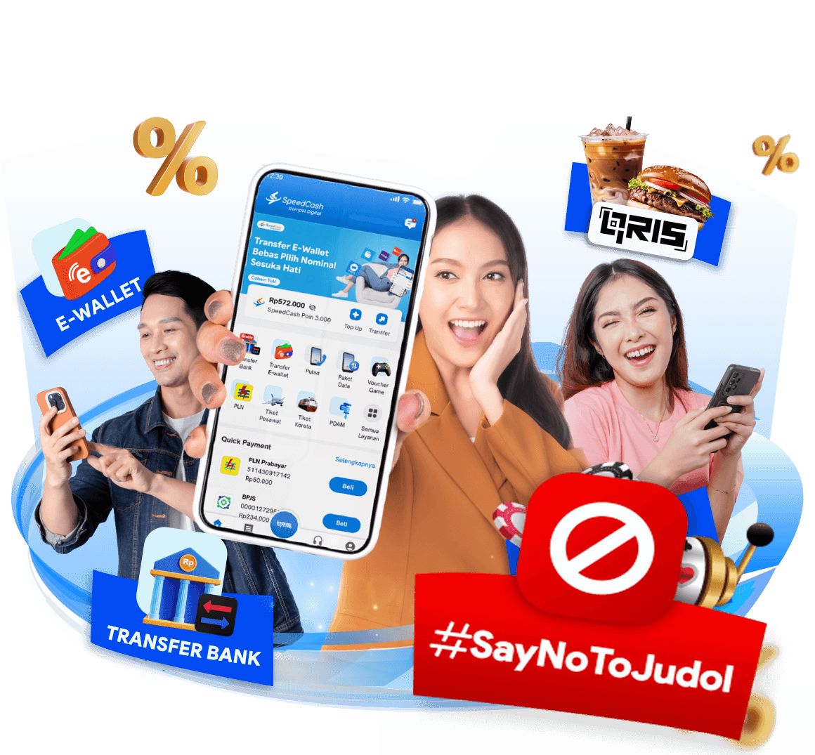 SpeedCash, pembayaran mudah dan cepat, transaksi online, pembayaran tagihan dan tiket, transfer dana online